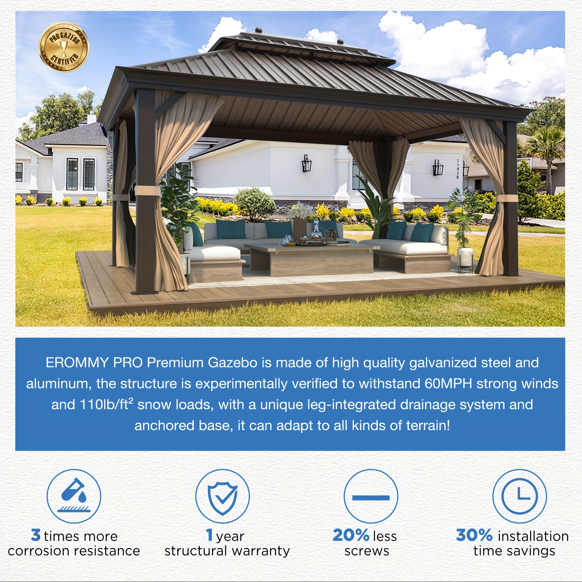 pro 14x22 heavy duty galvanized steel aluminum Temu