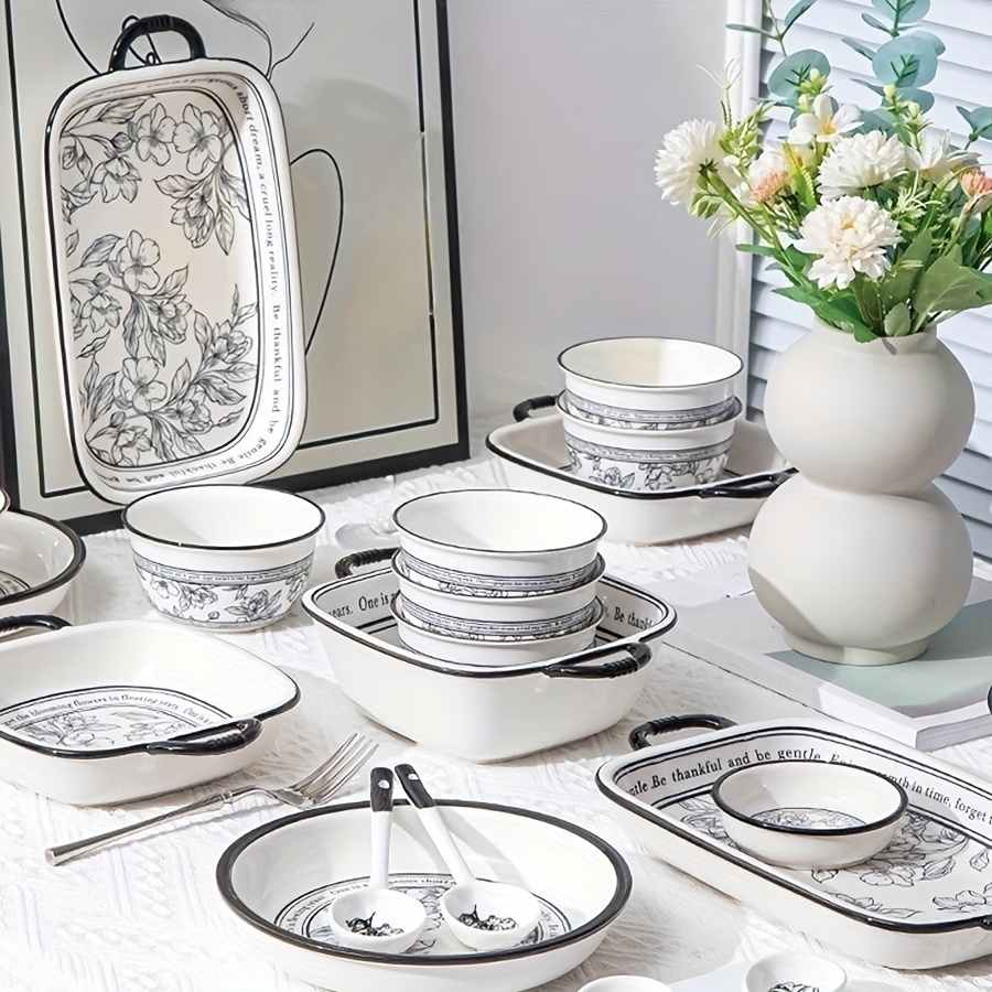 dinnerware set sold on Temu United States