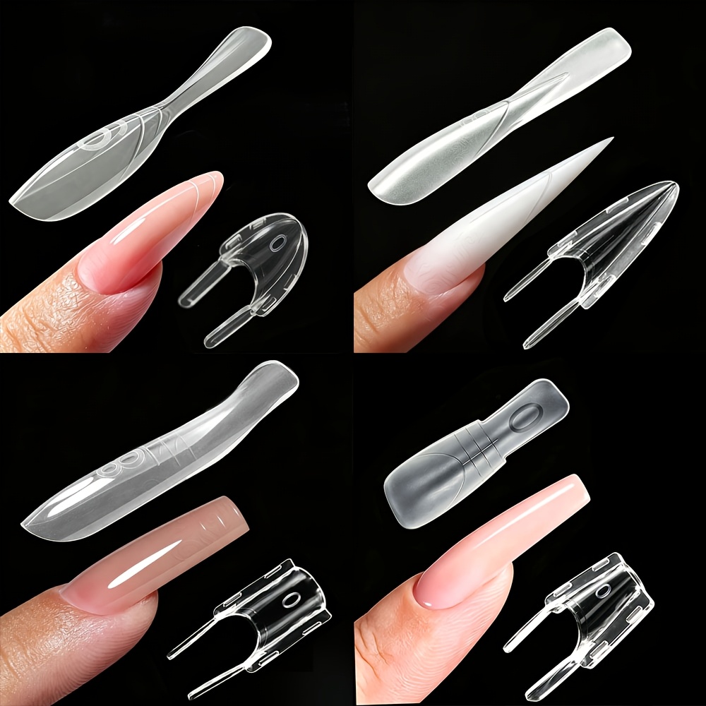 60pcs Double-Sided Handheld Abrasive Nail Lengthening Tools