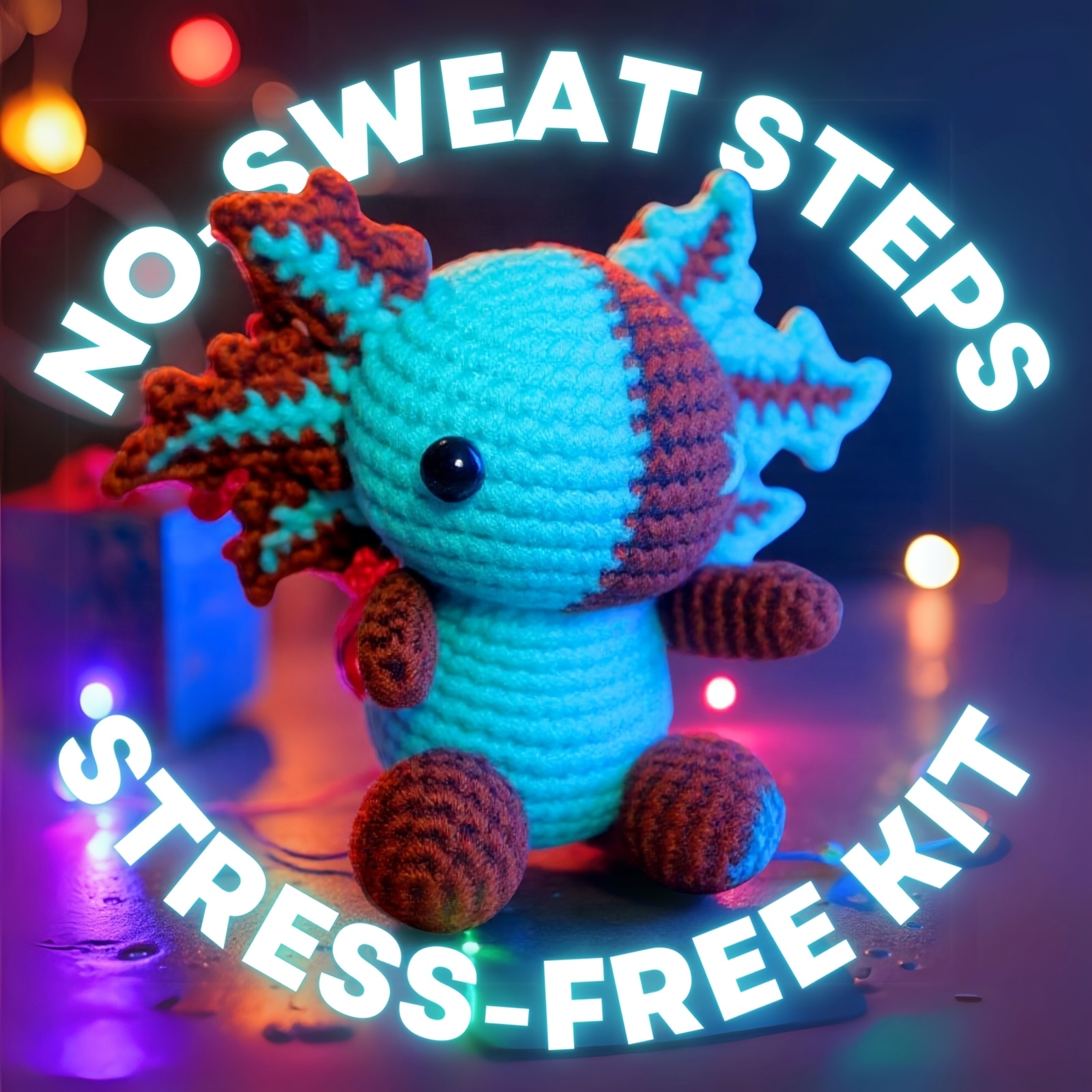 Häkelset Für Anfänger - Süßer Axolotl Zum Selbermachen