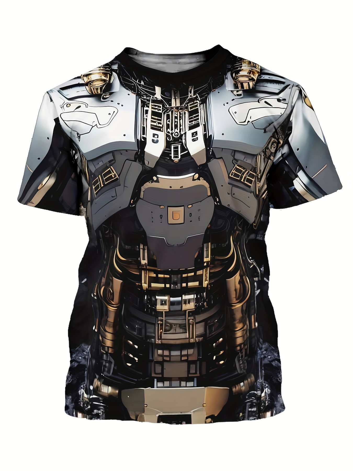 novelty 3d pattern print crew neck short sleeve t shirt for men casual summer t shirt for daily wear and vacation resorts details 0