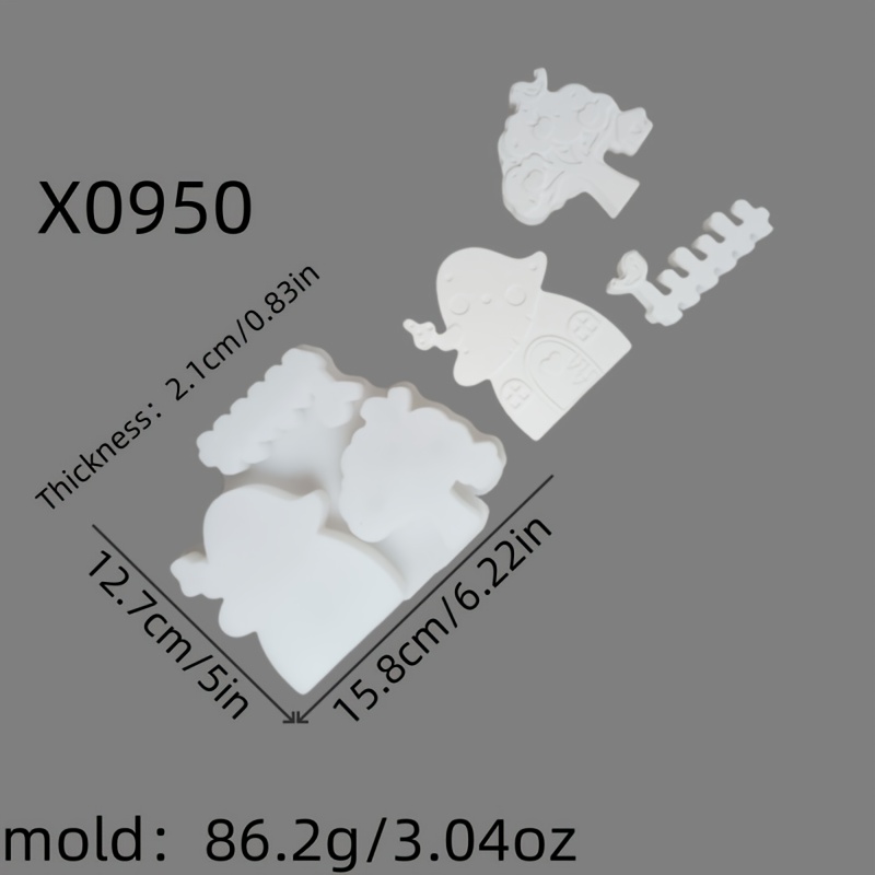 Image of Resin Casting Molds For 3d Ornaments, Silicone Molds For Candles, Silicone Molds For Plaster Ornaments, Silicone Molds For Home Decor, Epoxy Resin Molds 86.2 X 0.950