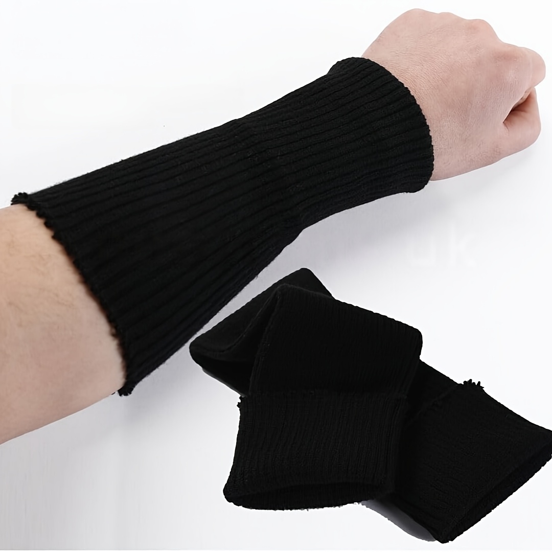 TEMU 1pc Tubular Ribbed Knit Fabric, Suitable For Sewing Cuffs, Pant Cuffs, Replacement Material For Sewing Jacket Sleeves, Pants, Hooded Sweatshirt