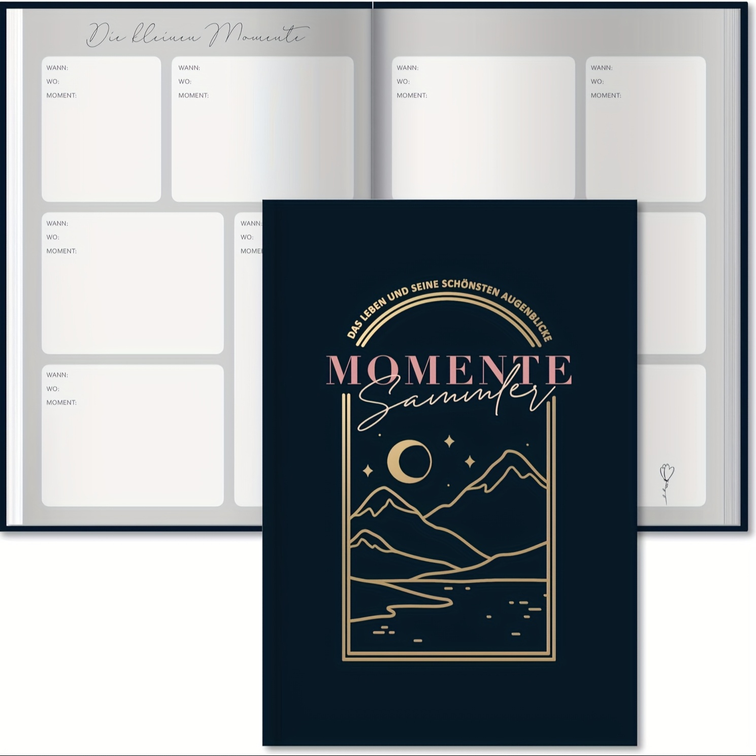 

A5 Memory Book For Adults - " Sammlter" With Inspirational Quotes, Unique Page Designs, And Space For Photos & Notes - Capture Your , Reflective Writing | Inspirational Diary | Motivational Quotes