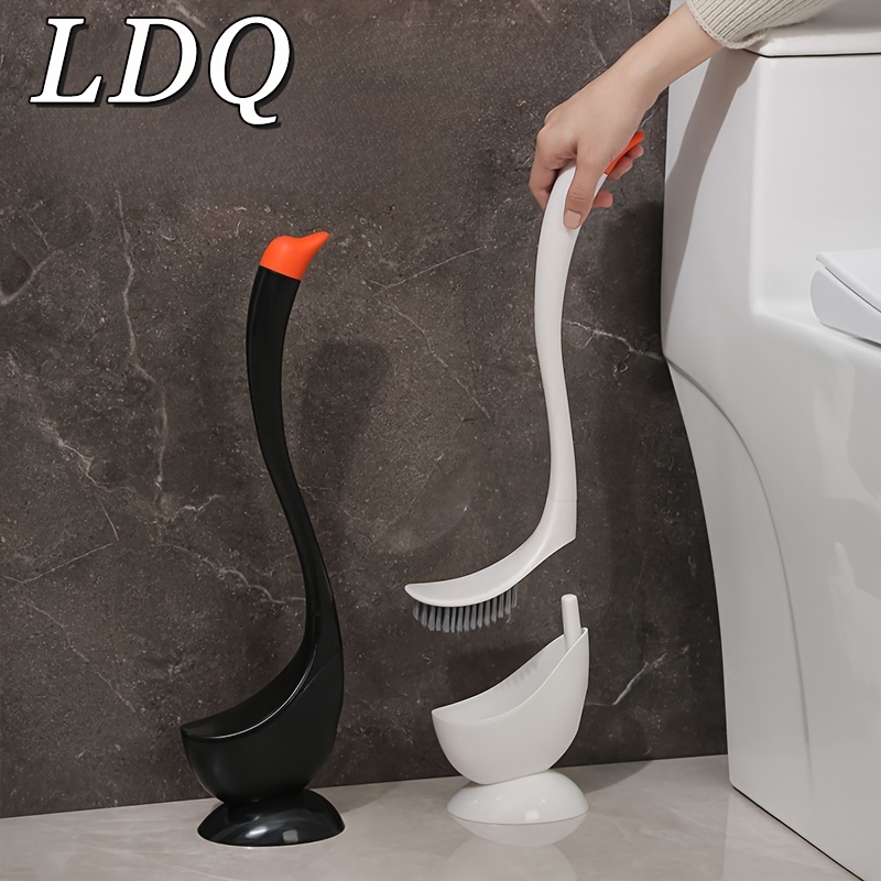

1pc Swan Shaped Toilet Brush, Long Handle Cleaning Brush, Multi-functional Toilet Brush For Bathroom, Bathroom Accessories