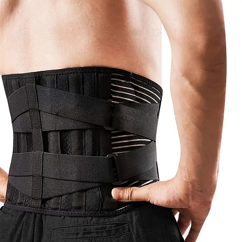 Order A Size Back Brace Men Women Lower Back Breathable Back - Temu