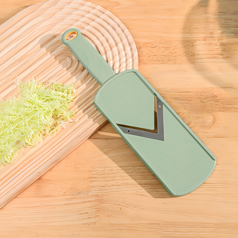 TEMU Heavy-duty Manual Vegetable Slicer & Grater - Non-slip Base, Lightweight Abs Material - Suitable For Cabbage, Potatoes, Carrots, Radishes, Salad