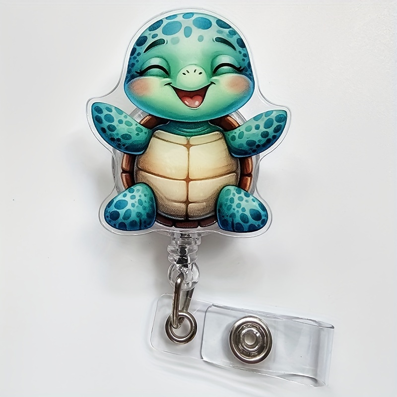 

Friendly Turtle Lanyard - Acrylic (pmma) Material, Suitable For Nurses, Doctors, And Office Professionals