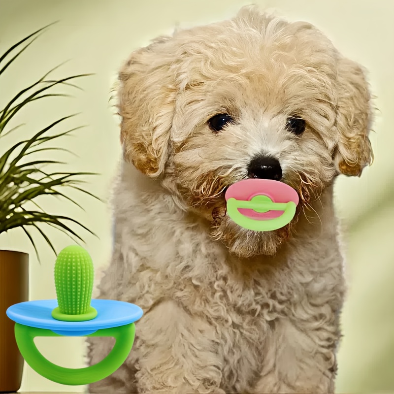 

1pc Silicone Dog Chew Toy For Small Breeds - Interactive Puppy Teething Stick, Anti-bite Puppy Dental Health And Boredom , Massage Gum