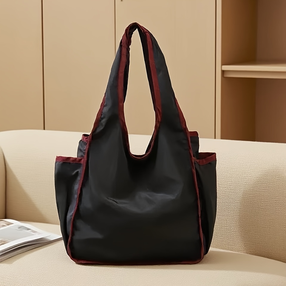 TEMU Folding Shopping Bag, Bag, Portable Foldable Tote Bag, Shoulder Bag, Supermarket Shopping Tote Bag, Large Capacity