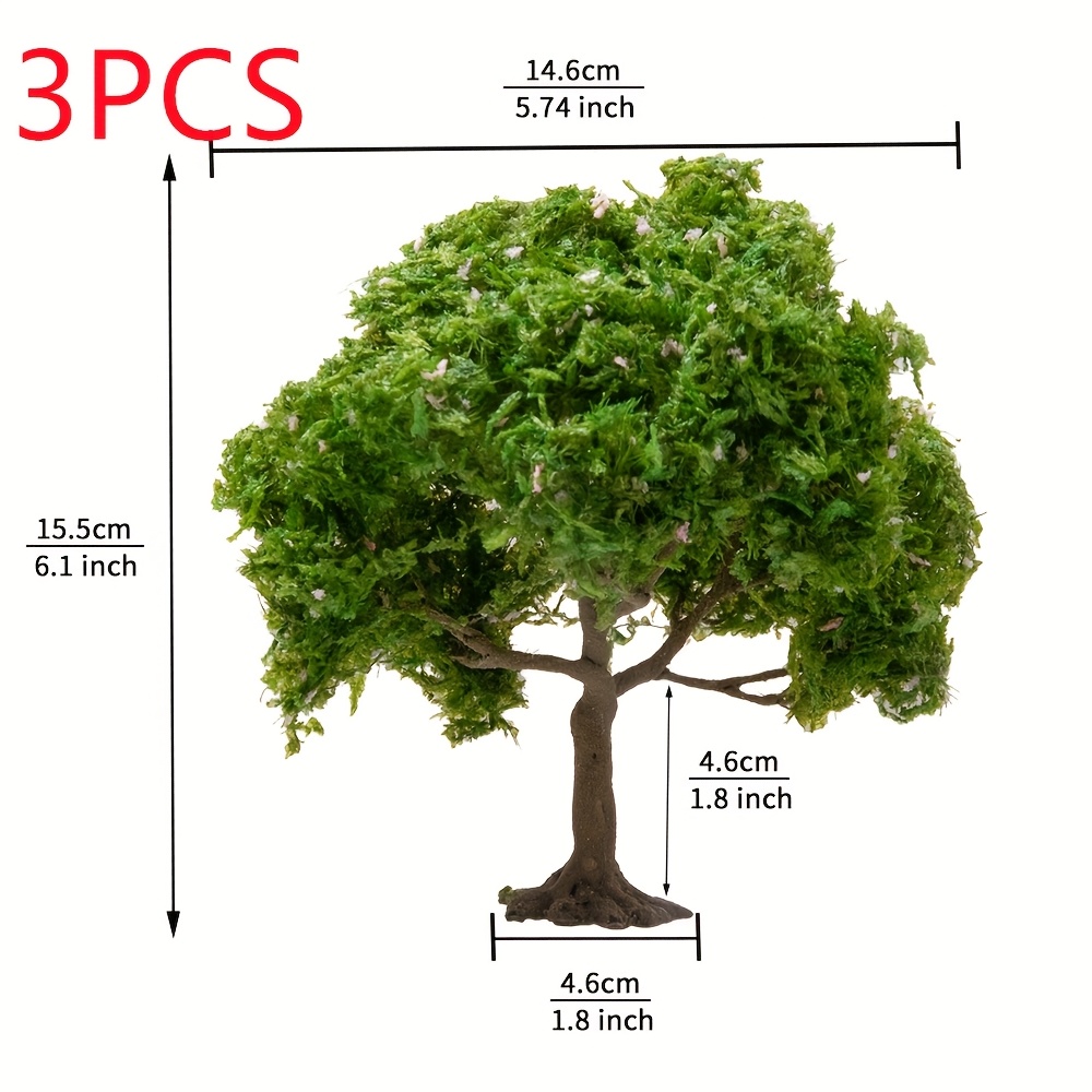 15cm Architectural Model Trees With Realistic Leaves For Miniature Micro Building Diy Train Railway Scene Landscape Layout On Birthday Gifts Festival