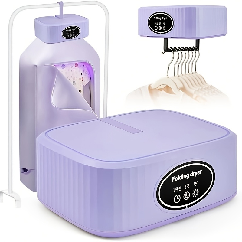 

Portable Clothes Dryer, Mini Dryer Machine With Timing - Compact And Drying Solution For Apartment, Dorm, Rv - Quick And Compact Dryer Machine With Dryer Bag For Garments