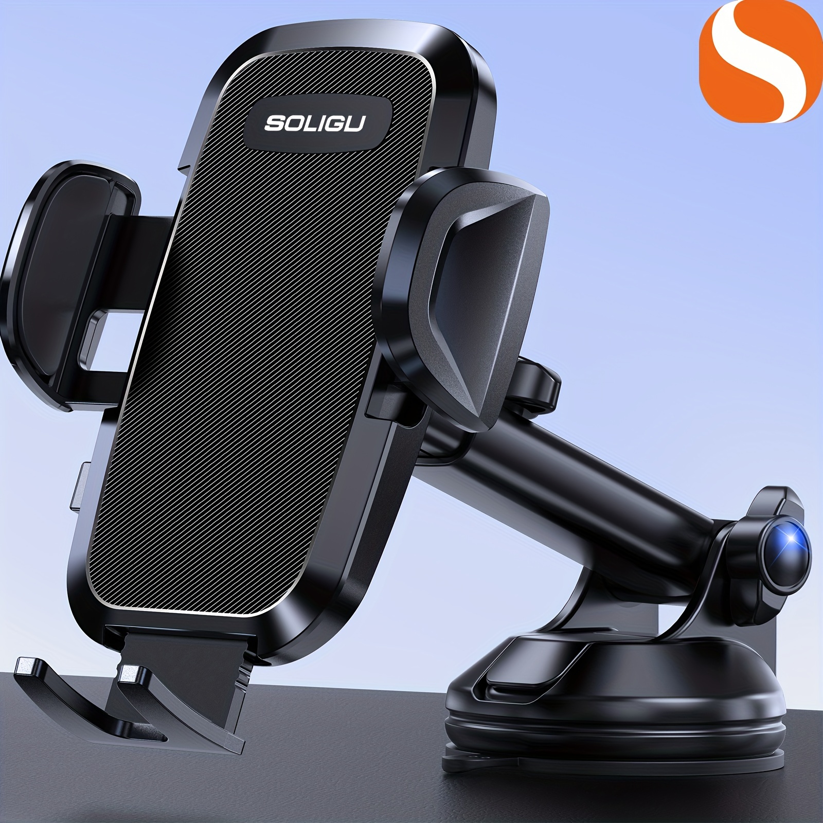 

Soligu Car Phone Holder Universal Upgraded Horizontally And Phone Car Compatible All Phones