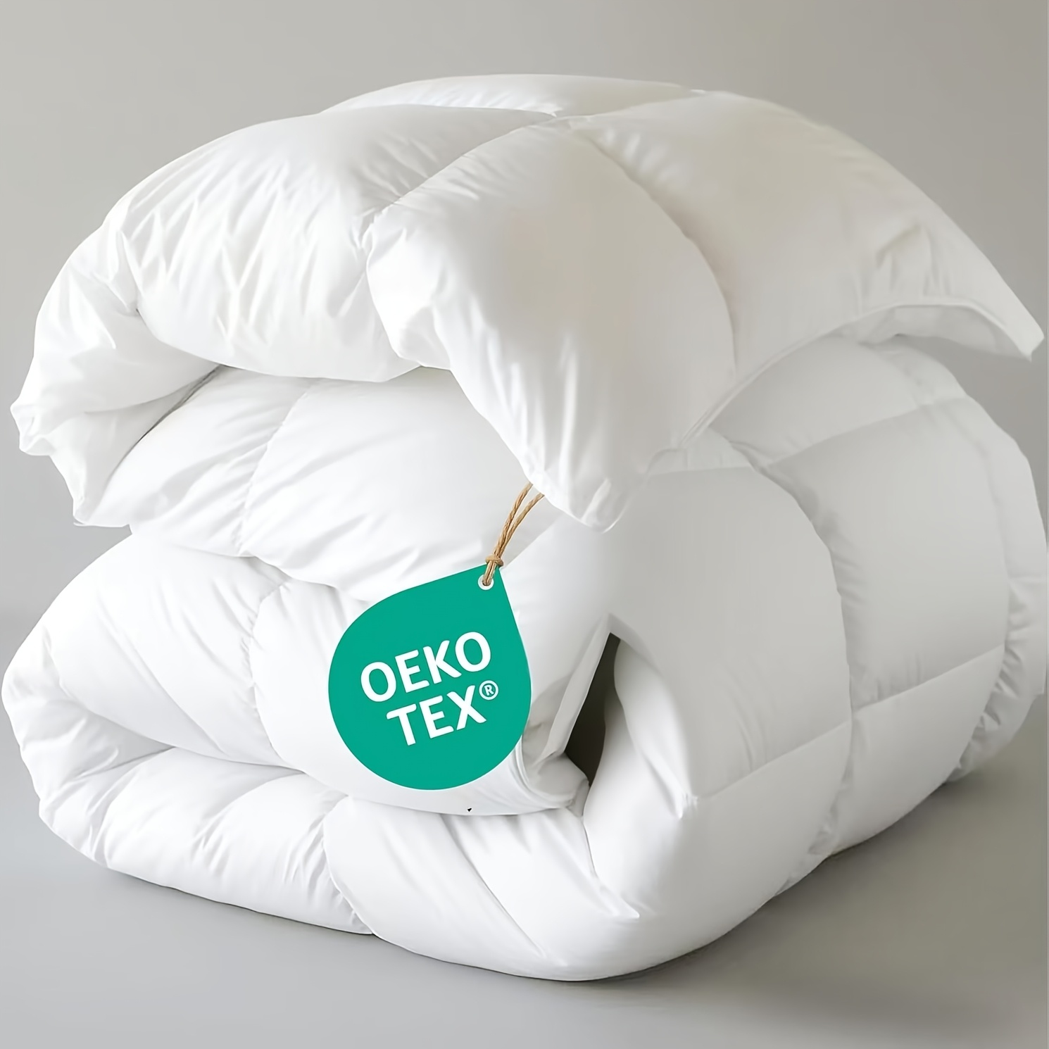 Image of Duvet 135x200cm, 155x220cm, 200x200cm, 220x240cm, 240x260cm - Cotton Cover, 200g/m² 10% Filling, 4-season Down Duvet Ultra Soft Fluffy High Loft Hypoallergenic, Rds And