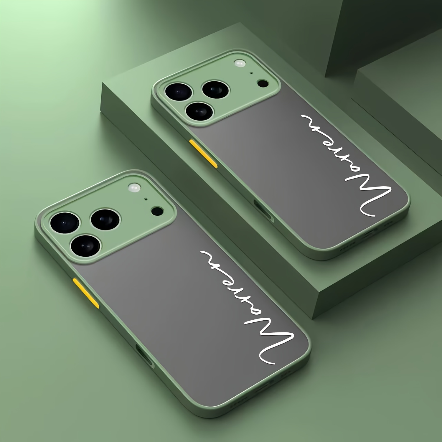 Personalized Custom Name DIY Translucent Ultra-Thin Case Compatible with for iphone Models 11 to 17 Pro Max Plus, Featuring Shockproof Armor And a Luxury Matte Finish, Complete with a Protective Border And Customizable Letters, Perfect As a Gift, Phone Case, Handy Cover