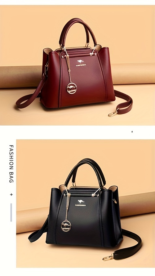 RAMBOROO Women' Large Capacity Elegant Handbag with Adjustable Crossbody/Top Handle Strap - Professional Bag Suitable for Commuting, Travel, Business & Everyday Use - //