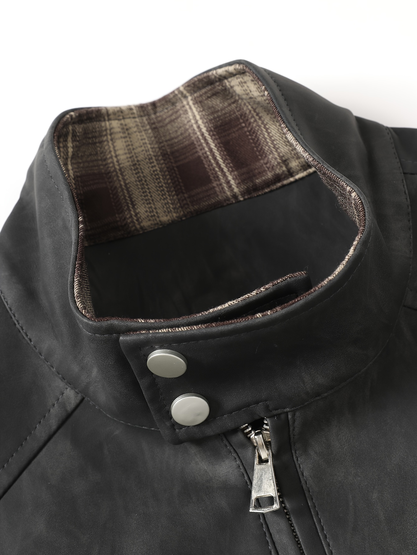 ジャケット・アウター VINTAGE WASHED LEATHER ZIP BoShiNuo Women Belt Washed Leather Jacket Vintage Turn Down