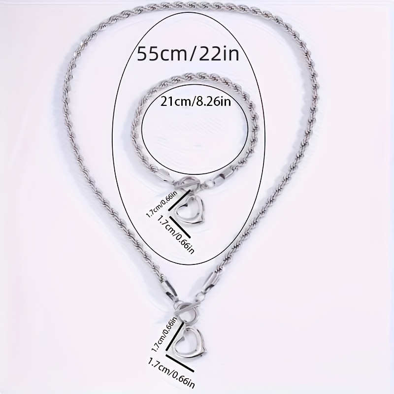 5pcs Multi-Layer Square Chain Necklaces Set
