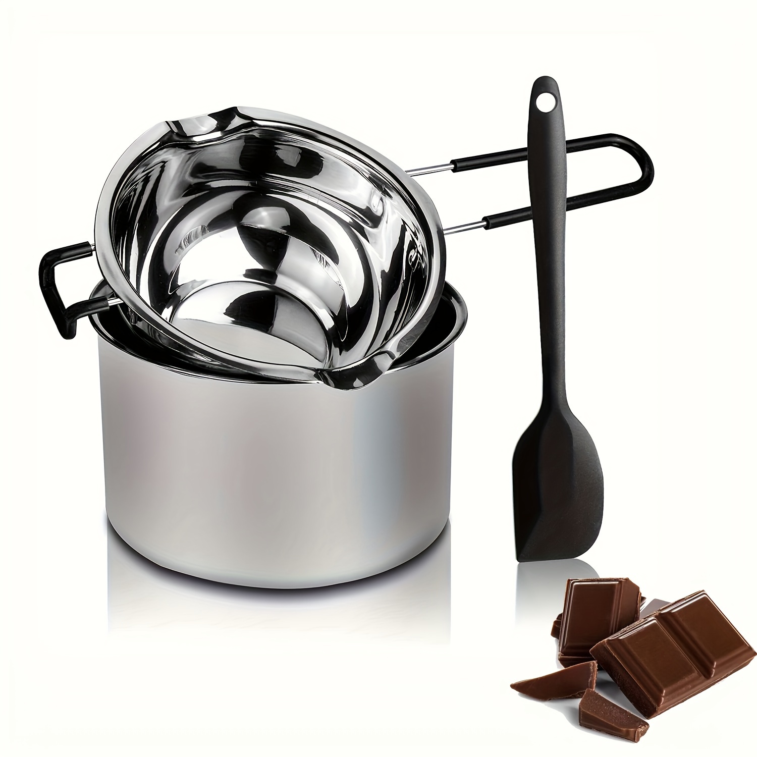 Promo 1000ML/2600ML Double Boiler Pot Set,1QT Chocolate Melting Cicil 0% 3x  - Jakarta Utara - Home And Kitchen Usa