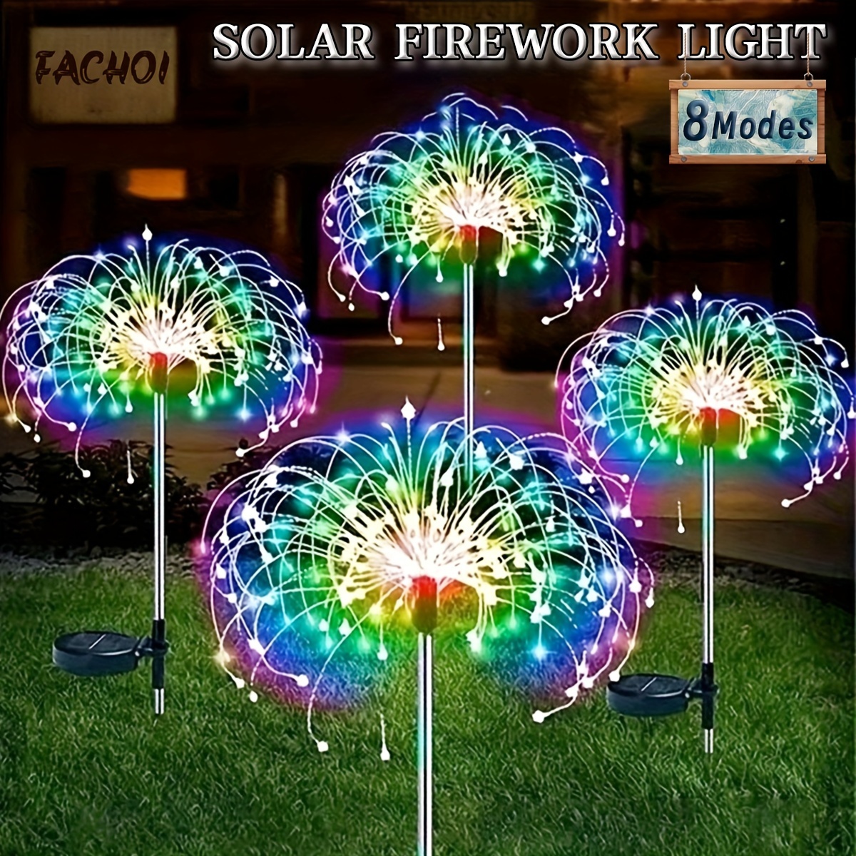 

Solar Firework Lights Outdoor, Waterproof Ip65 Solar String Lights For Patio, Yard Decoration For Walkway Patio Yard Decoration 420/300/200/60led(1/2/4/6/8 Pack)