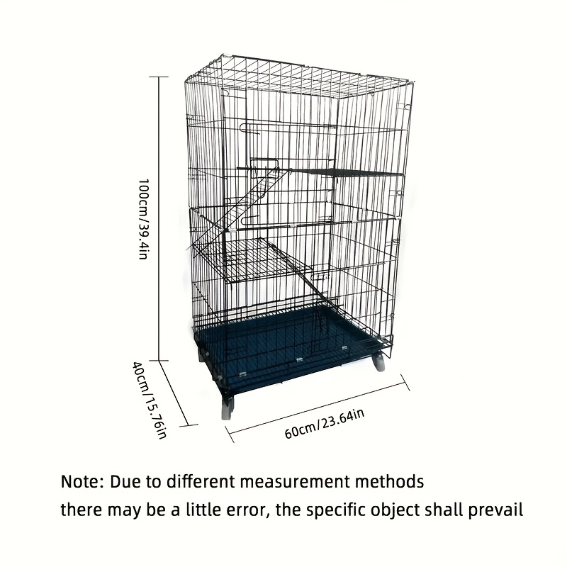 extra large portable folding cat cage   indoor cat house and climbing structure details 3