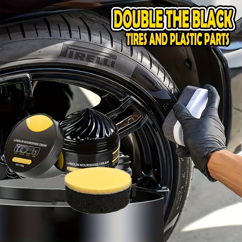 

1pc Tire Shine And Wax - Blackening For , Motorcycles, And - Prevents , Whitening, And Scratches - Suitable For Models