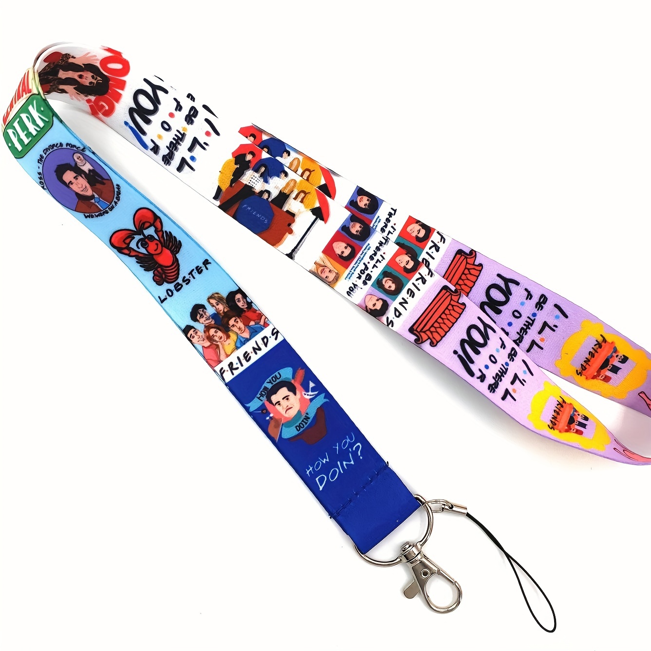 Friends TV Lanyard Neck Strap Set For Key, ID Card, Cell Phone Strap, And Badge  Holder DIY Hanging Rope Neckband Accessories From Vilnius, $0.52
