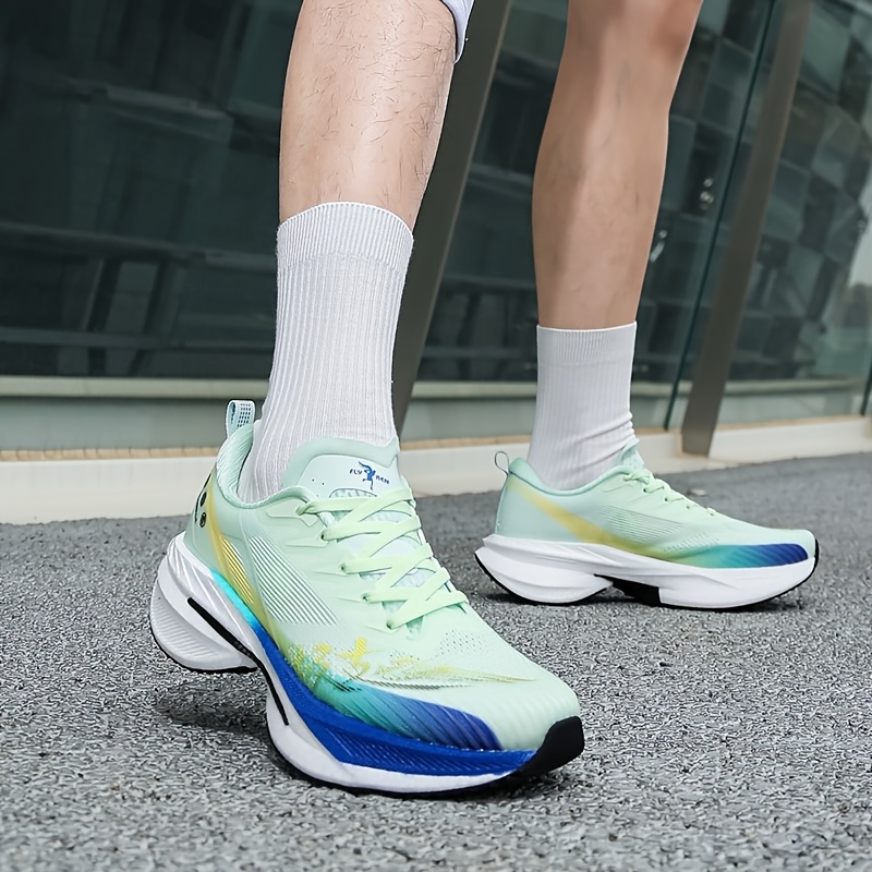 Tenis deportivos para hombre nuevos, suela MD liviana, malla transpirable tejida, para correr en carretera, viajes al aire libre, entrenamiento casual y competencia - Imagen 13