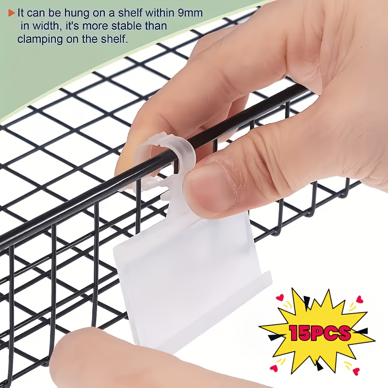 shelf label holders sold on Temu United States