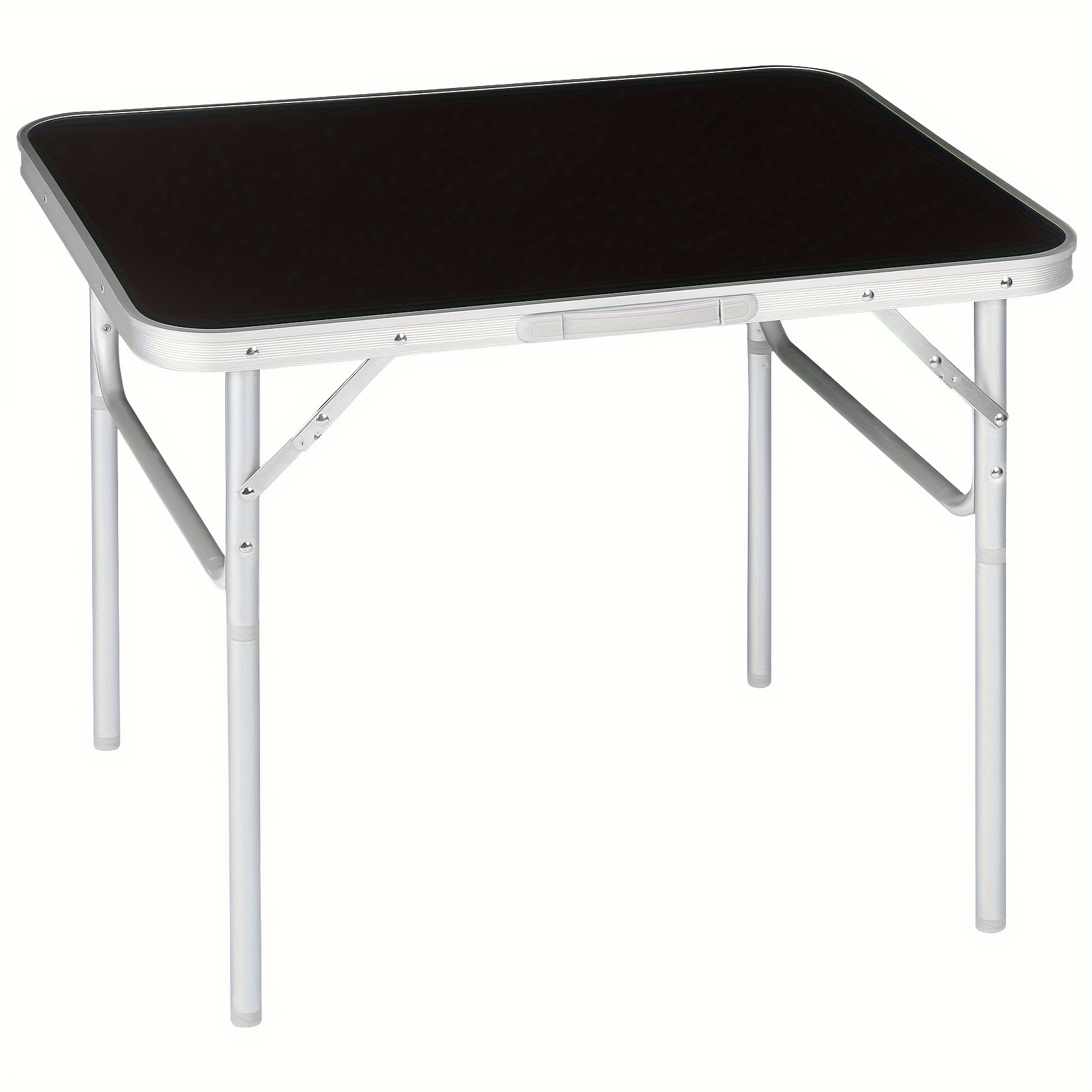 Folding Camping Table With Packaging Bag, Garden Table, Balcony Folding Travel Table, Adjustable Height, 90x52.2x (45-72) Cm