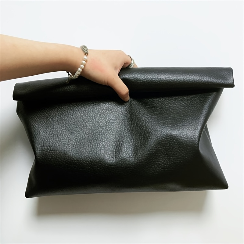 TEMU Pochette da donna casual pigra di personalit� in PU, borse da sera da donna, borsa a di tendenza per feste, borse per telefono e laptop