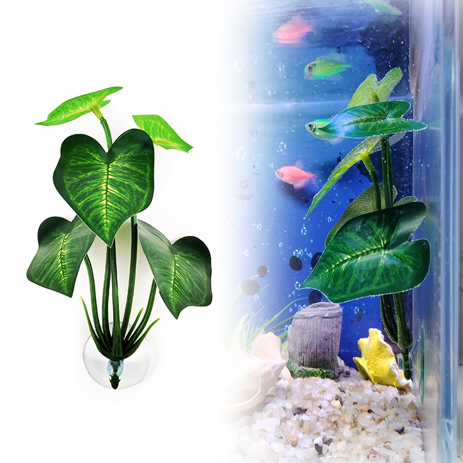 TEMU Coussin de feuille de poisson, accessoires pour aquarium, décoration d'aquarium simulant l' du betta, lit de pour jeu, et reproduction avec
