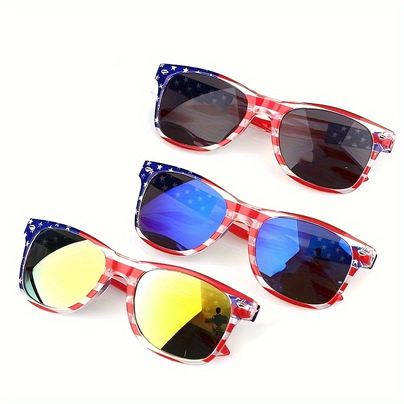

American Independence Day Fashion Glasses For Outdoor Cycling Driving Anti Glare Sun Shades Decorative Fashion Glasses