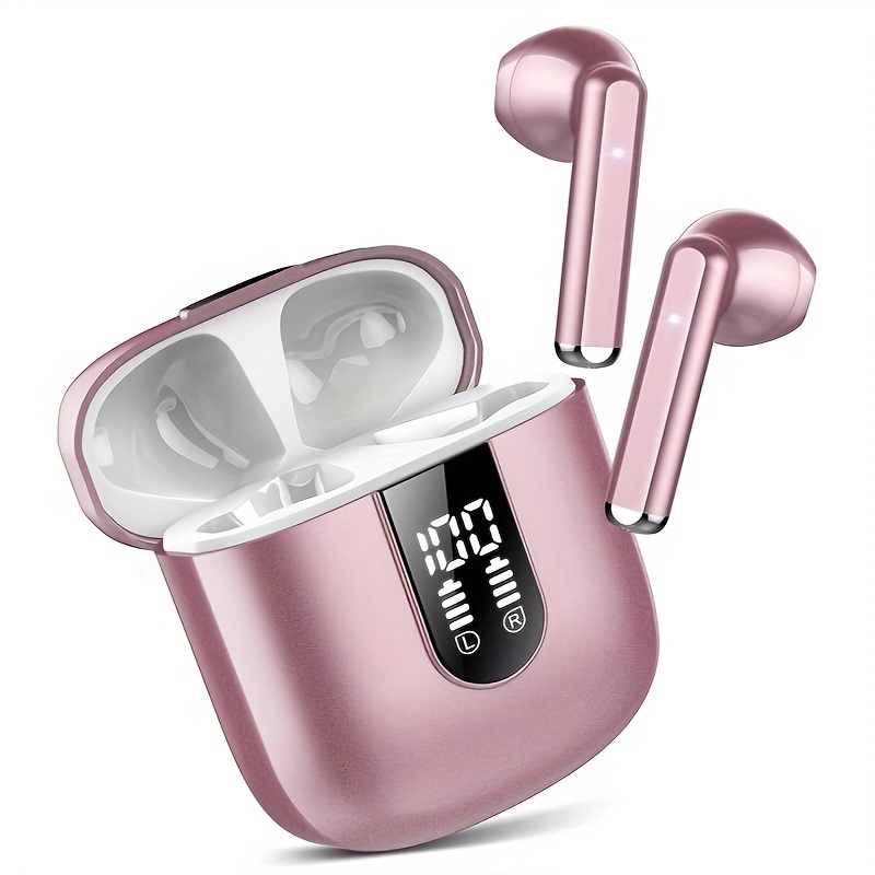 Wireless Headset, 2026 Wireless 5. Microphone Headset, Wireless Headset With Powerful 13mm Speakers, Pleasant Sound, Led Display