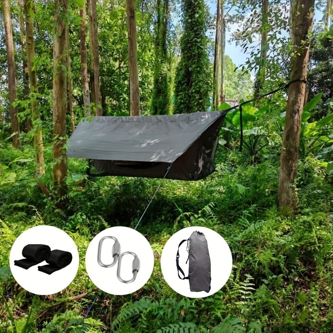 lightweight camping hammock tent with mosquito net and canopy