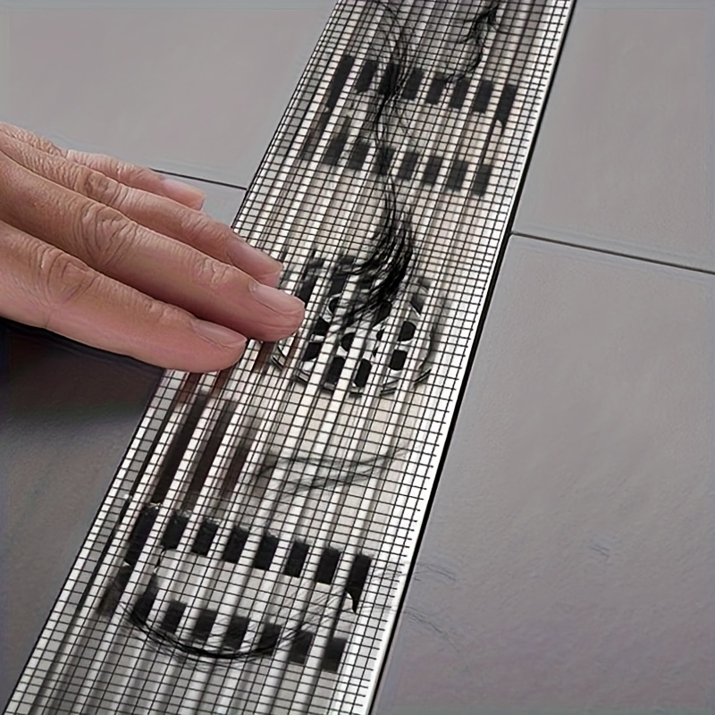 Trimmable Shower Drain Plug Protector, Self-Adhesive Floor Drain Sticker