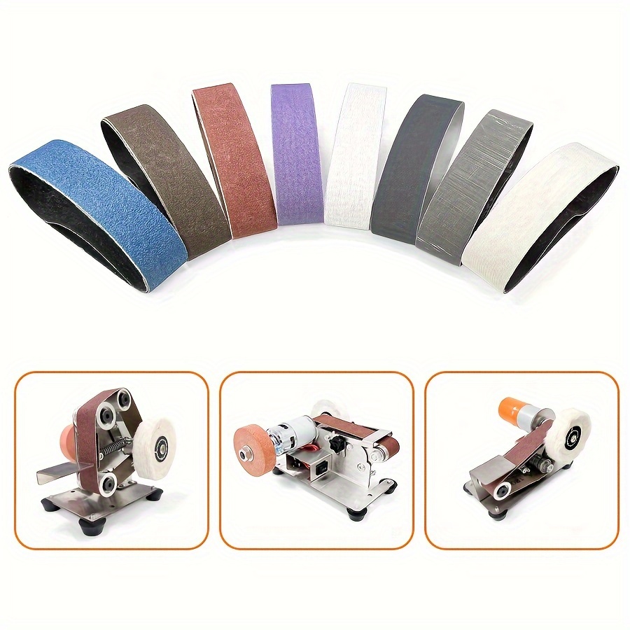 

Ensemble de 16 Bandes Abrasives pour Mini Ponceuse Électrique - 13x1.2" | Idéal pour DIY, le Polissage du Métal & des Bijoux | des de 80 à 5000 pour un de à Fine