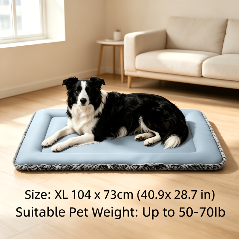Image of Dog Cooling Mat, Pet Summer Cooling Pad, Neck Protection Dog Mat, Indoor Sleeping Dog Bed, Summer Cooling Mat, Pet Floor Mat