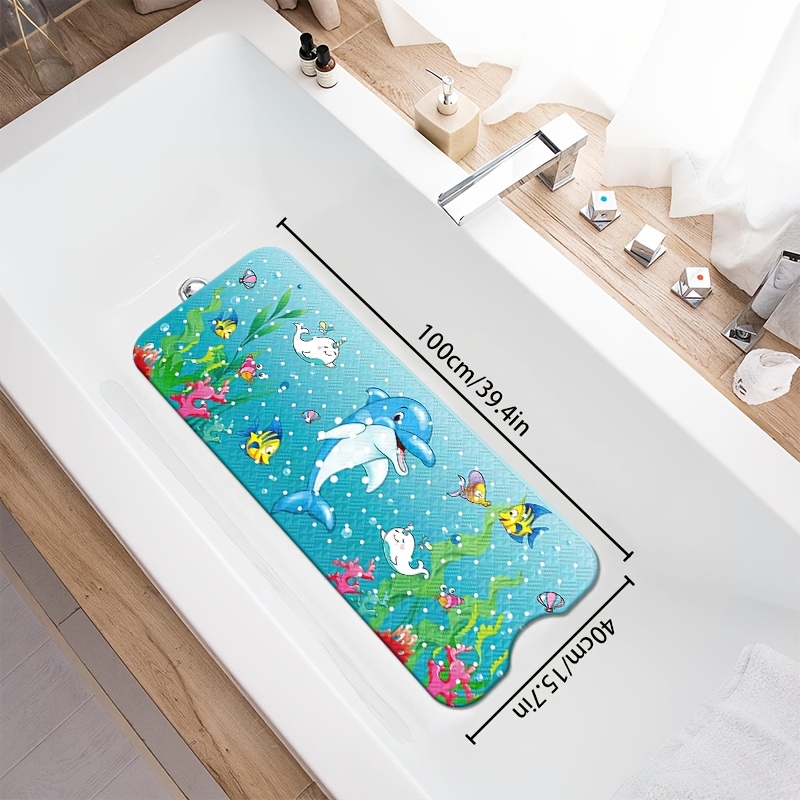 Rutschfeste Badematte Für Badewanne & Dusche – Mit Saugnäpfen, Abflusslöchern & Süßem Koala-Druck, Kinderfreundlich, 90 X 40 Cm