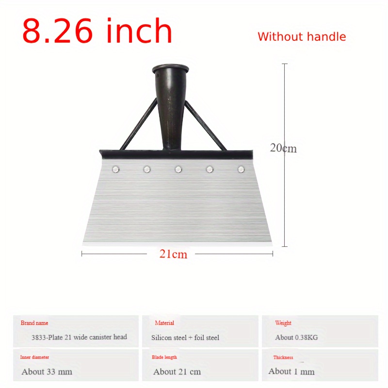 TEMU 3 Sizes Garden Cleaning Shovel, Snow Shovel, Ice Scraper, Weeding Shovel, 47 Inch Handle Heavy Duty Garden Shovel Multifunctional Cleaning