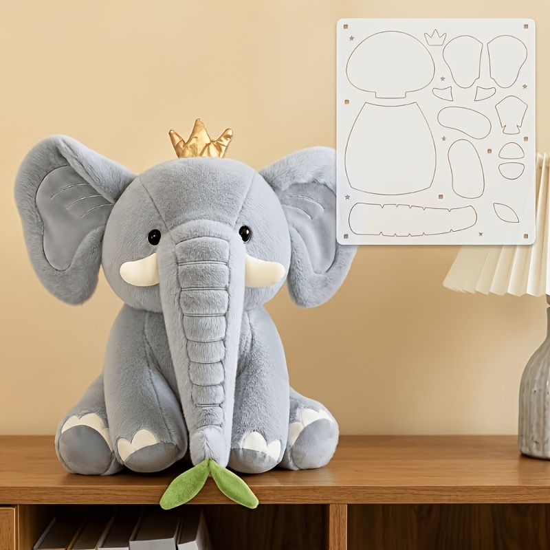 TEMU 1pc Doll Making Template, Cut Fabric Along Template Edges, For Repeated Measuring And Drawing Patterns. Easily Complete A Neat Elephant Collage