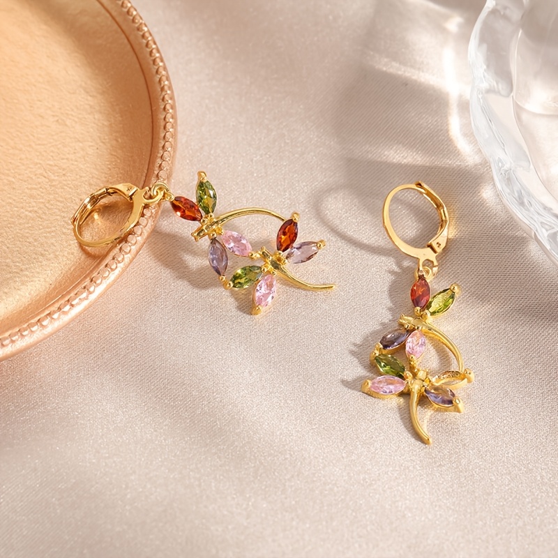 Butterfly Patch Pendant Earrings — Charming Gift