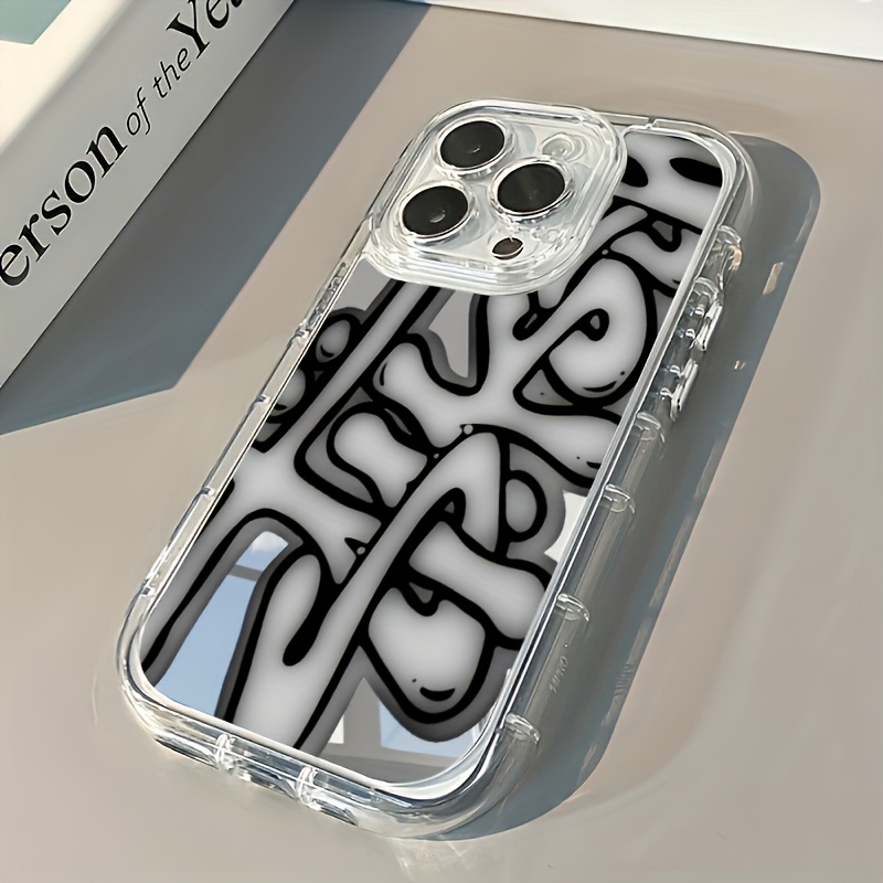 TEMU Phone Case: 1 Fashionable And Minimalist Pattern Phone Case, Full-coverage Drop-proof Protective Cover. Suitable For Multiple Iphone Models