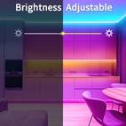 100ft lights and7 led lights christmas lights outdoor 44key remote and app control color changing with music sync timing function for indoor and outdoor walls railings pools roof decorations