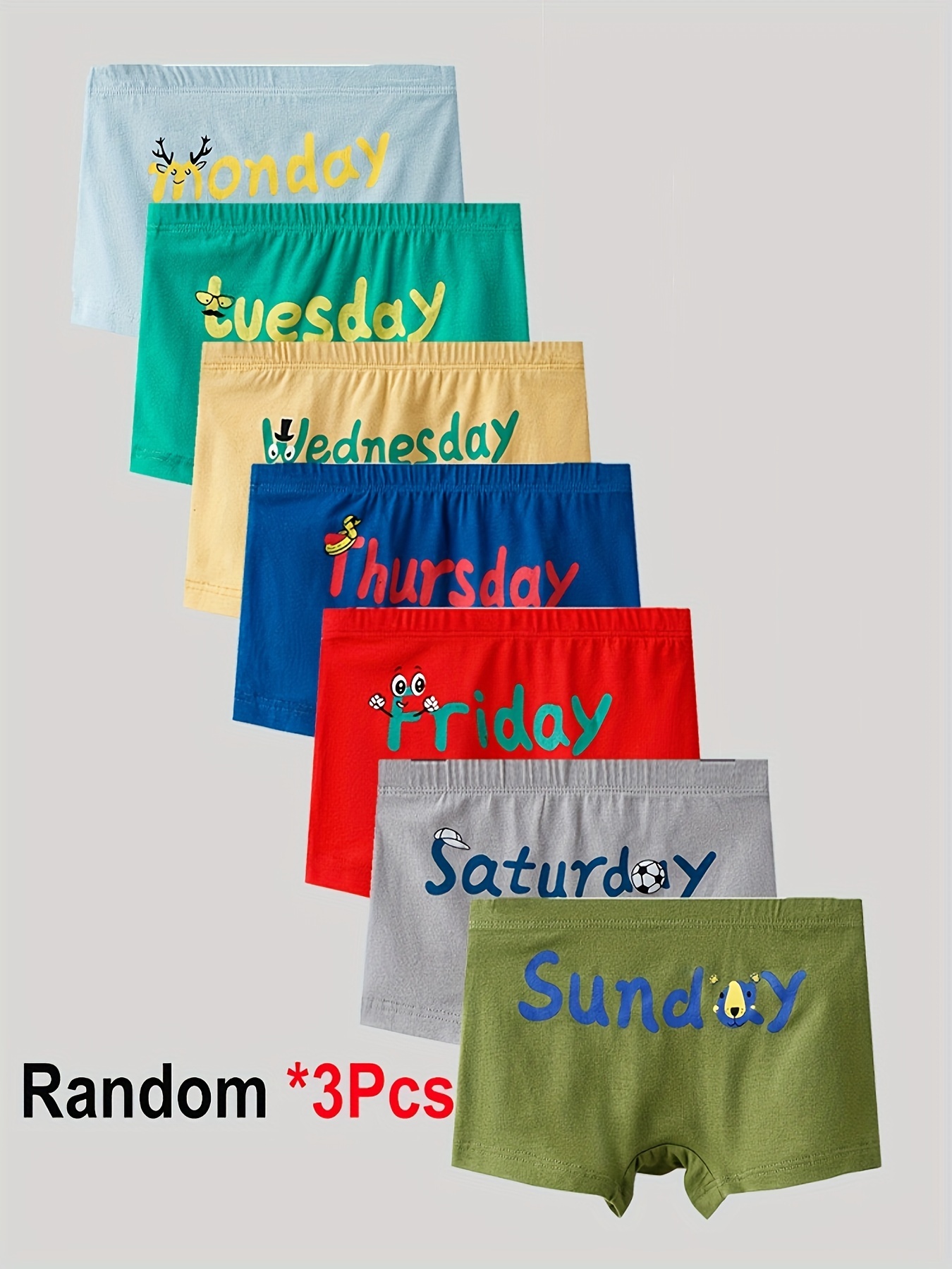 3pcs calzoncillos boxer niños ropa interior Temu Ecuador - Main Image