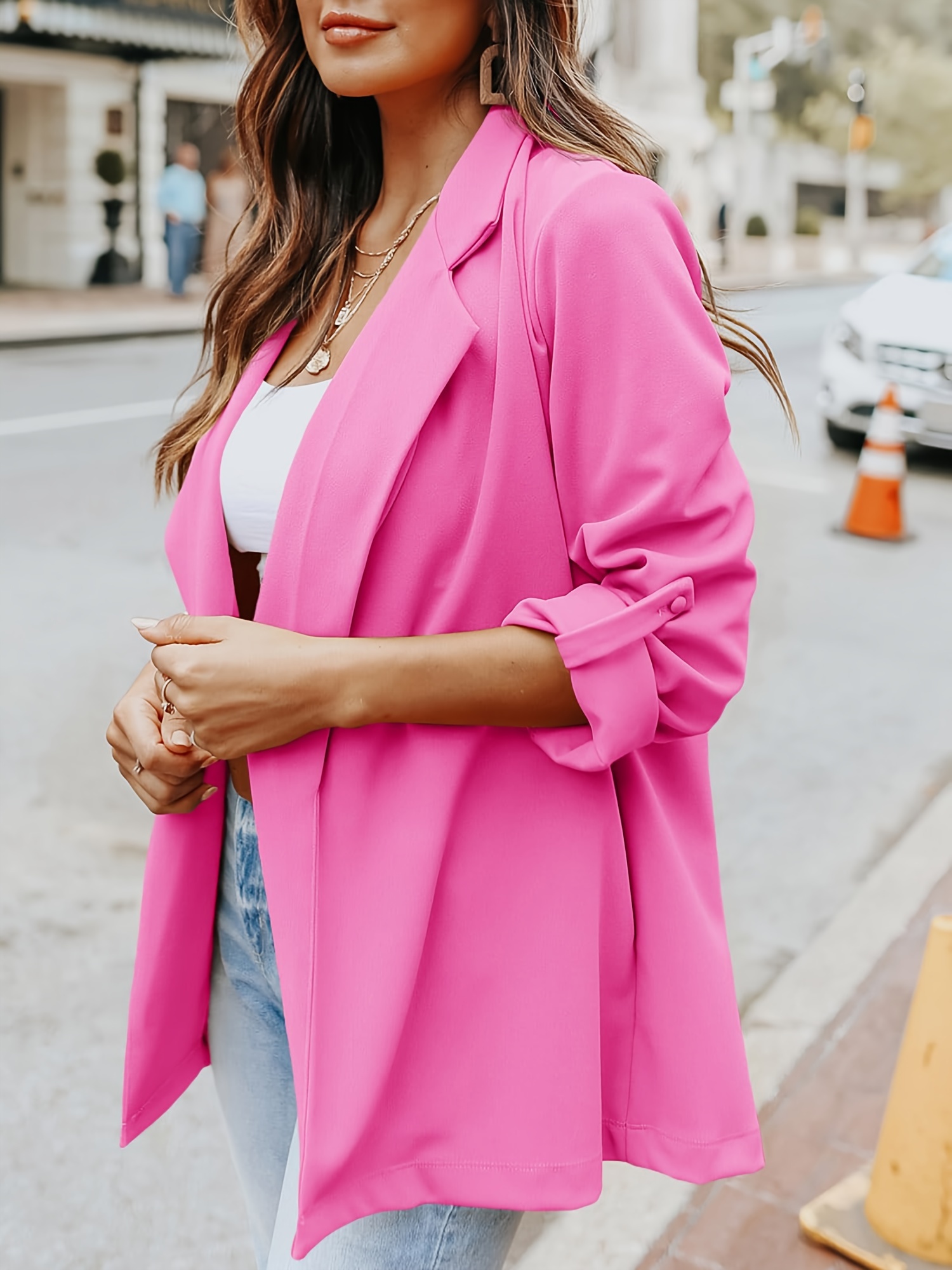 Lightweight Linen Blazers Keepink Womens Blazer Size 8-22 Cotton