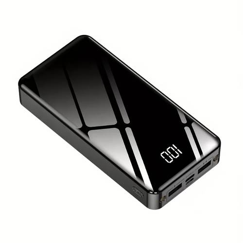 50000mah large capacity mobile power bank with lighting display multiple type c micro usb ports can quickly charge mobile phones electronic products and other devices portable emergency power supply device for outdoor travel gift