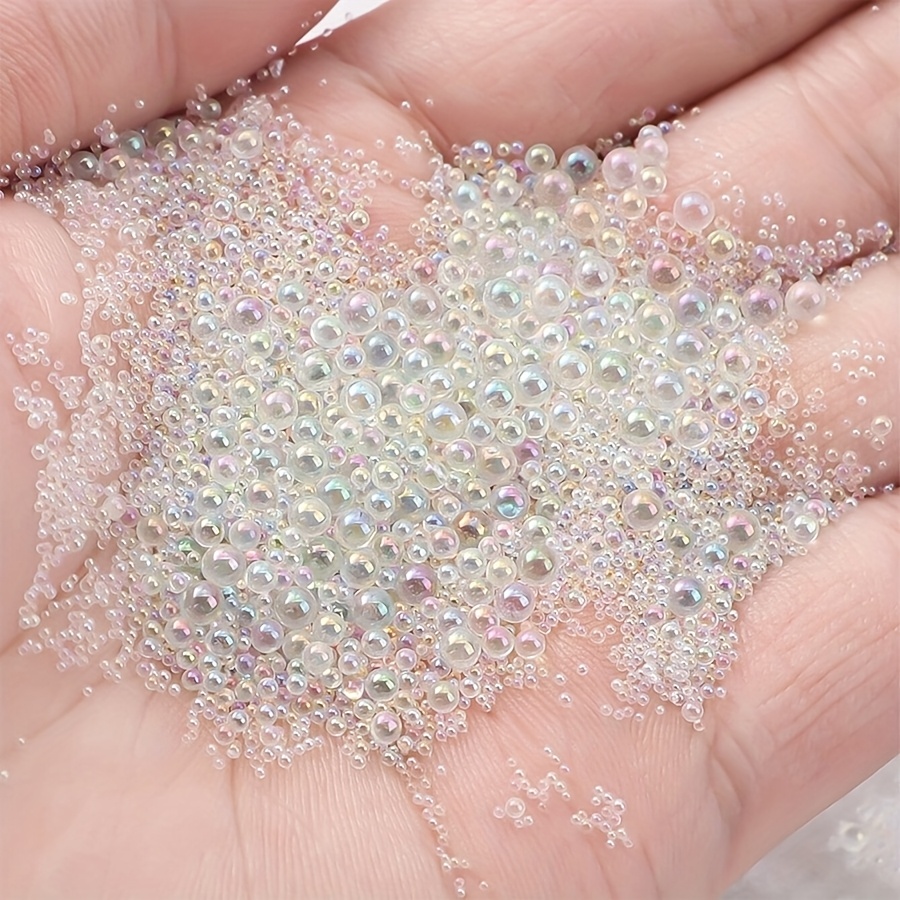 

15000pcs Rainbow Glass , Mixed Sizes 0.6-3mm, Non-porous, Water , Unscented, For Diy Manicure, Nail Jewelry, And Craft Decoration Supplies