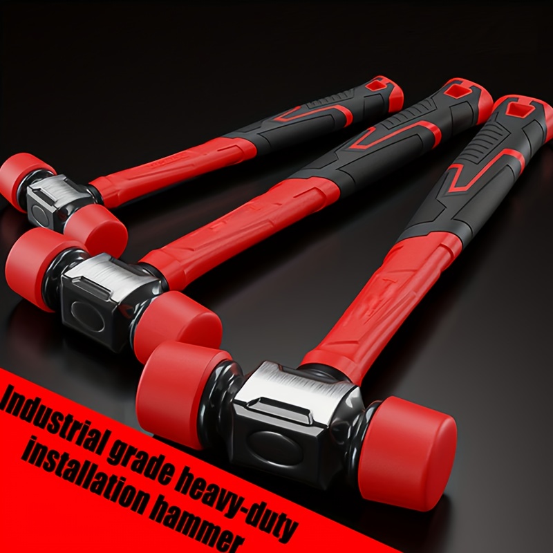 2025 new installation hammer non rebound rubber mallet surface friendly rubber hammer solid rubber mallet wrench rubber hammer tool installation tool suitable for floor laying tile installation woodworking and renovation projects   for professionals and diy enthusiasts rubber hammer rubber mallet plastic hammer Product details 1