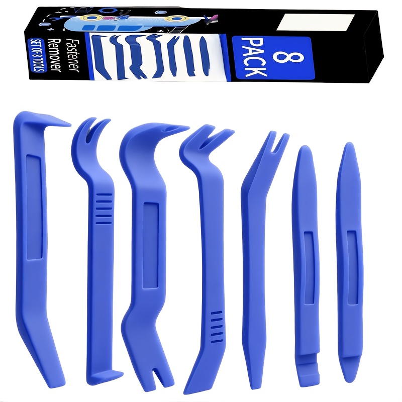 TEMU 8pcs Car Interior Removal Tool Kit, Door Audio Panel Trim Remover, Fastener Terminal Removal Pliers & Clamps Set, Auto Repair & Tools